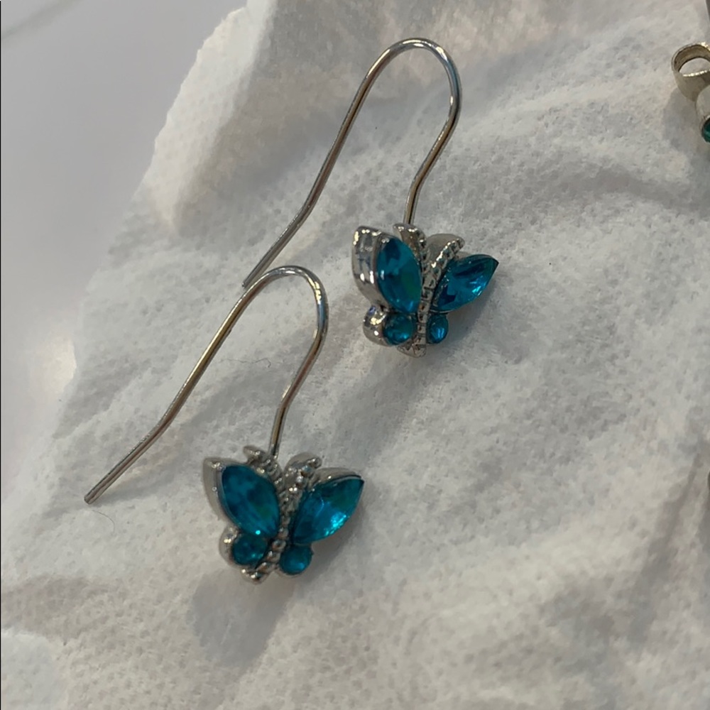 basic blues earring set - Picture 3 of 4